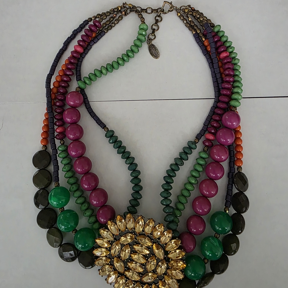 Multicolor VINTAGE Sassy Jones Necklace